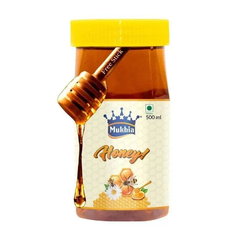 mukhia 100% pure natural honey 500g free honey stick